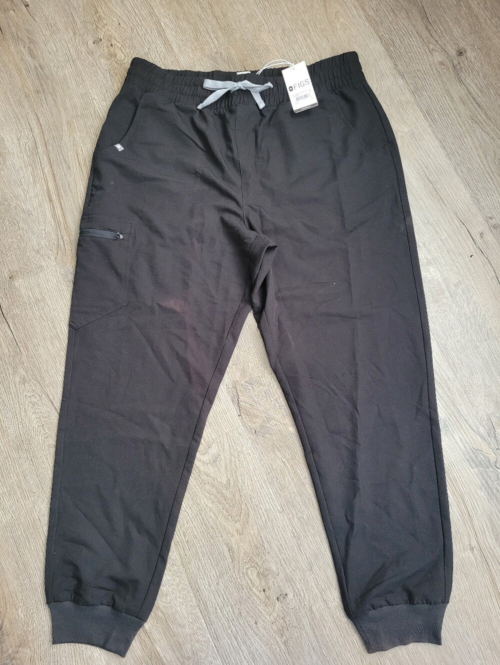 FIGS Zamora Jogger High Waisted Scrub Pant, Extra Large , Black *Flaw*